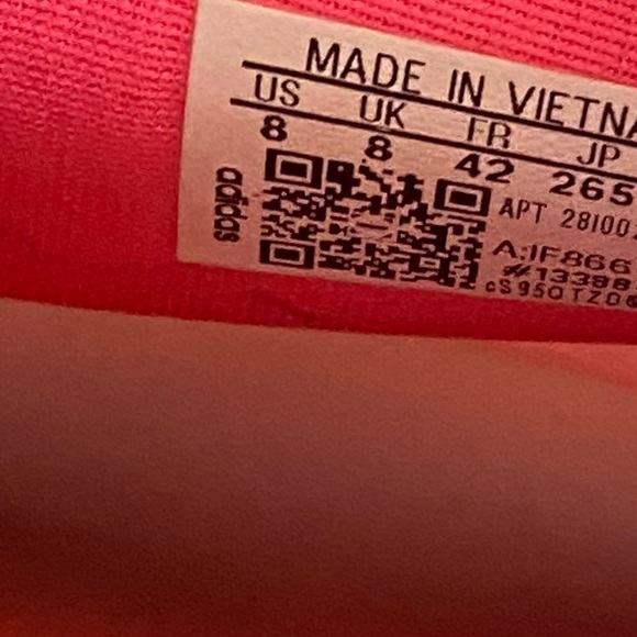 Adidas pink rubber slide sandals women’s sizes 8 - Picture 7 of 7